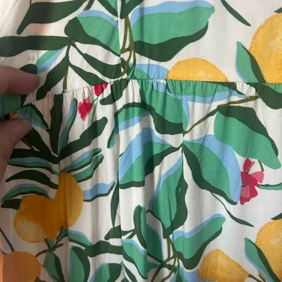 Ava and Viv 3X NWT Floral Lemon 🍋 Print Maxi Dress 👗 - Picture 5 of 5